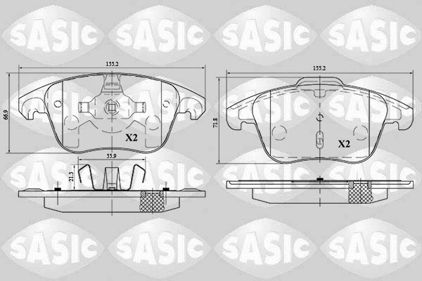 Brake Pad Set, disc brake (6210054)