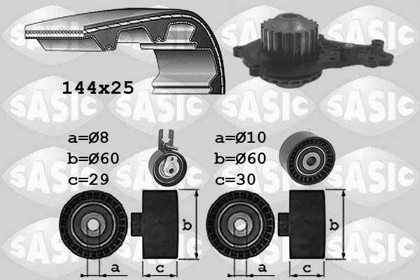 Water Pump & Timing Belt Kit (3906109)