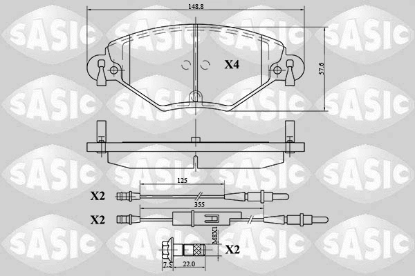 Brake Pad Set, disc brake (6210035)