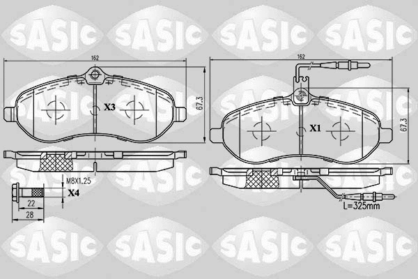 Brake Pad Set, disc brake (6210017)