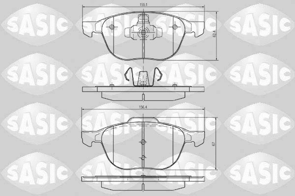 Brake Pad Set, disc brake (6216001)