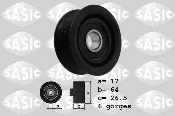 Deflection/Guide Pulley, V-ribbed belt (1626040)
