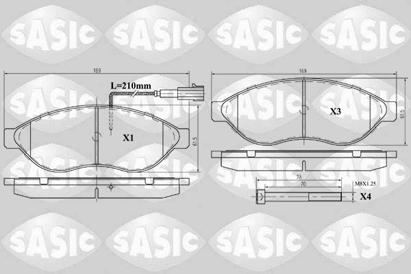 Brake Pad Set, disc brake (6210021)