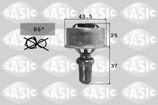 Thermostat, coolant (9000322)