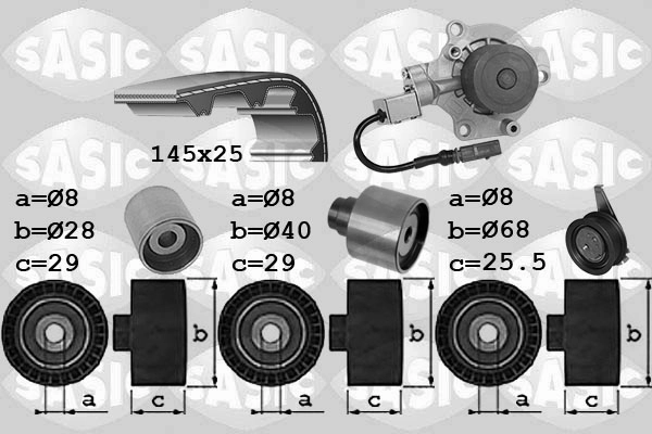 Water Pump & Timing Belt Kit (3906113)