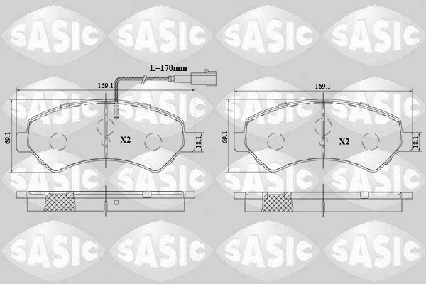 Brake Pad Set, disc brake (6210084)