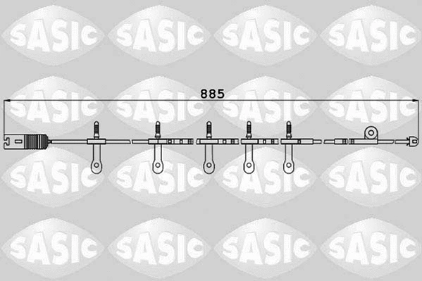 Warning Contact, brake pad wear (6236034)