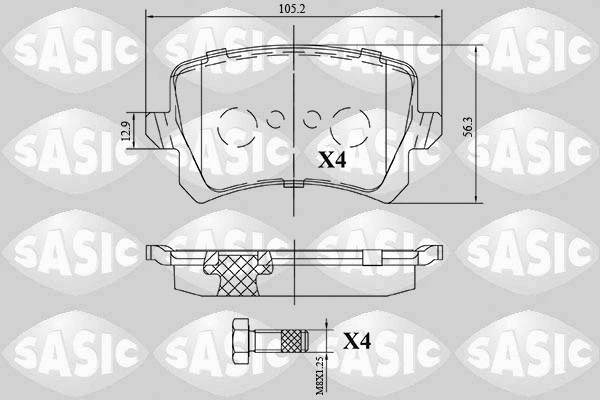 Brake Pad Set, disc brake (6216172)