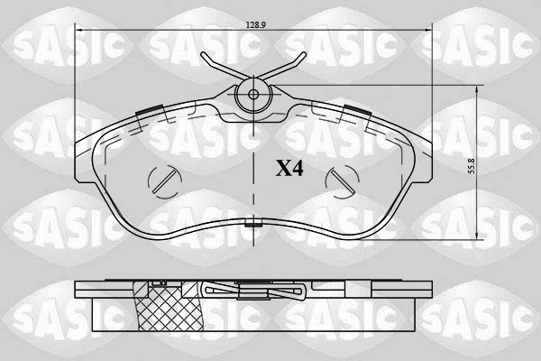 Brake Pad Set, disc brake (6210044)