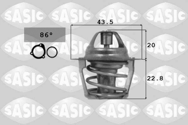 Thermostat, coolant (9000106)