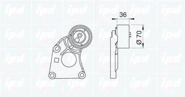 Tensioner Lever, timing belt