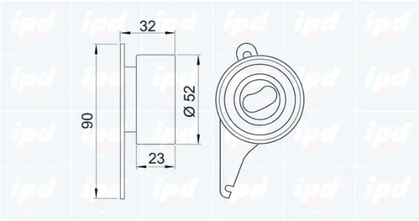 Tensioner Pulley, timing belt