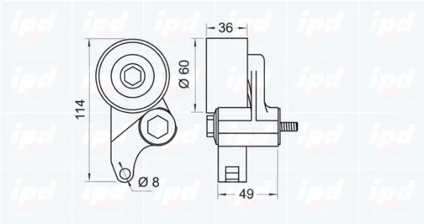 Tensioner Pulley, timing belt