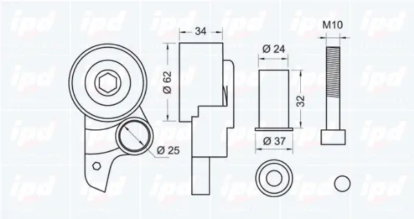 Tensioner Pulley, timing belt