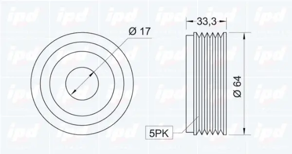 Alternator Freewheel Clutch (15-3282)
