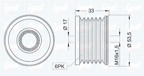 Alternator Freewheel Clutch