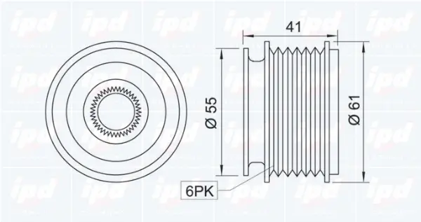 Alternator Freewheel Clutch