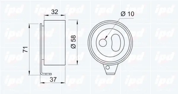 Tensioner Pulley, timing belt