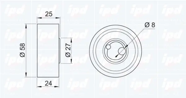 Tensioner Pulley, timing belt