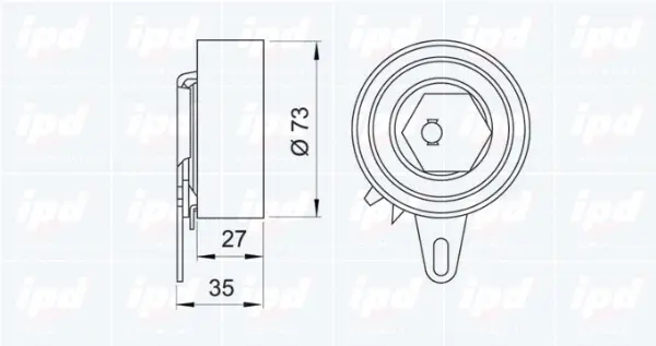 Tensioner Pulley, timing belt