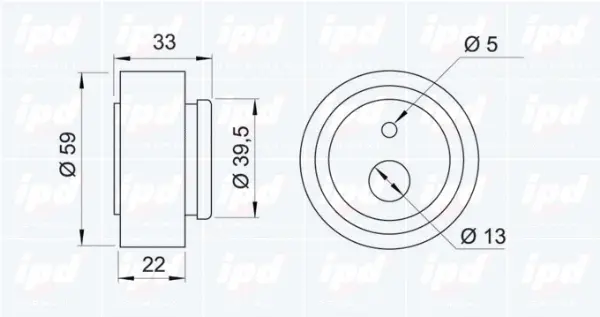 Tensioner Pulley, timing belt