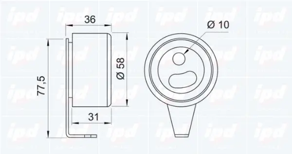 Tensioner Pulley, timing belt