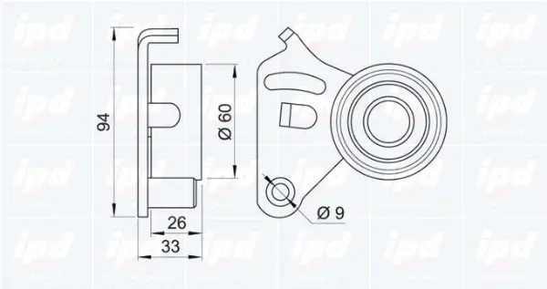 Tensioner Pulley, timing belt