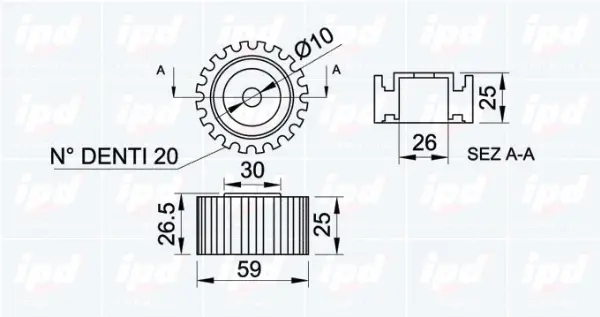 Deflection/Guide Pulley, timing belt