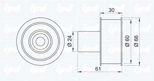 Deflection/Guide Pulley, timing belt