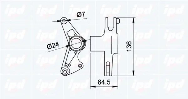 Belt Tensioner, V-ribbed belt
