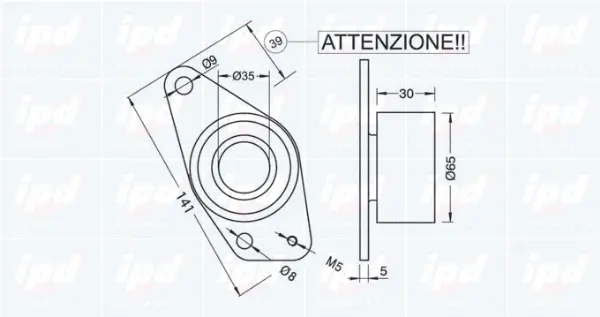 Deflection/Guide Pulley, timing belt