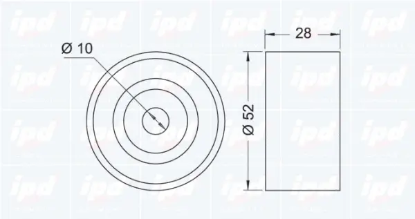 Deflection/Guide Pulley, timing belt