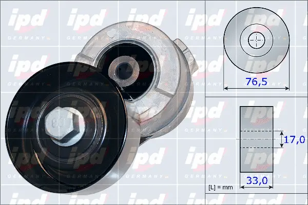 Belt Tensioner, V-ribbed belt (15-3973)