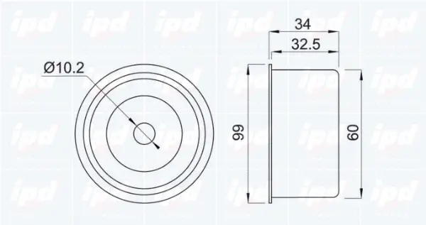 Tensioner Pulley, timing belt