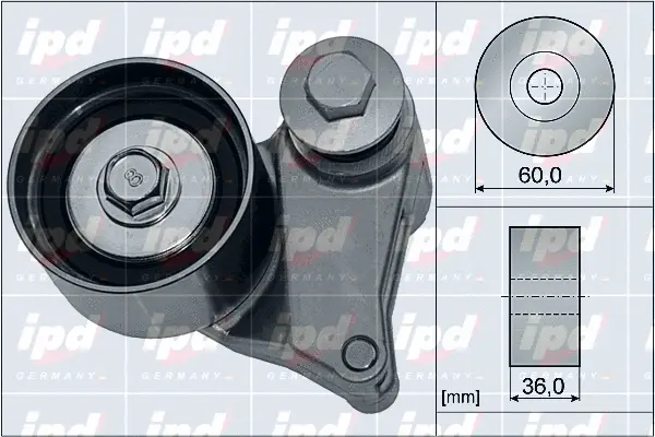 Tensioner Pulley, timing belt (15-4073)