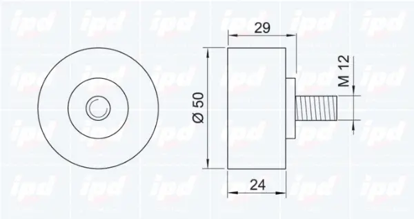 Deflection/Guide Pulley, timing belt