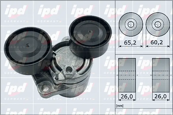 Belt Tensioner, V-ribbed belt (15-3981)