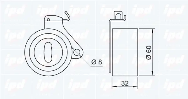 Tensioner Pulley, timing belt