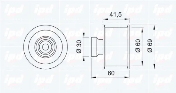 Deflection/Guide Pulley, timing belt