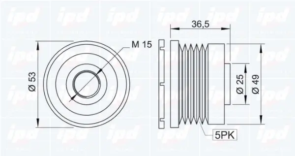 Alternator Freewheel Clutch