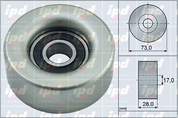 Deflection/Guide Pulley, V-ribbed belt (15-4054)