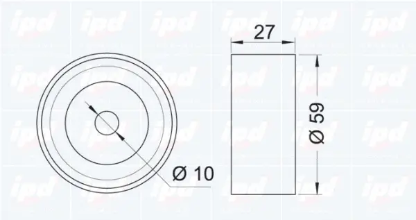 Deflection/Guide Pulley, timing belt