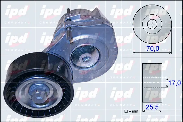 Belt Tensioner, V-ribbed belt (15-3958)