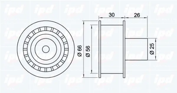 Deflection/Guide Pulley, timing belt