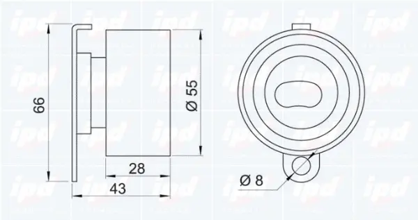 Tensioner Pulley, timing belt