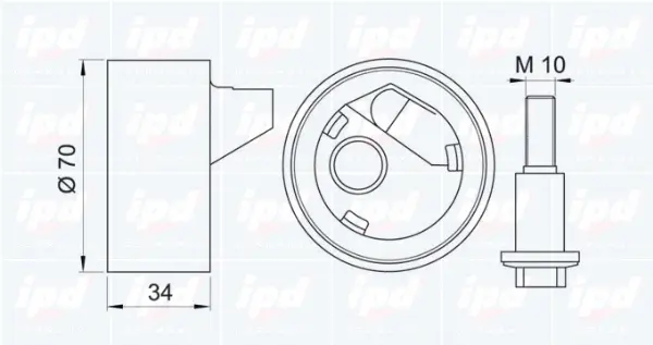 Tensioner Pulley, timing belt