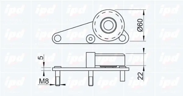 Tensioner Pulley, V-ribbed belt