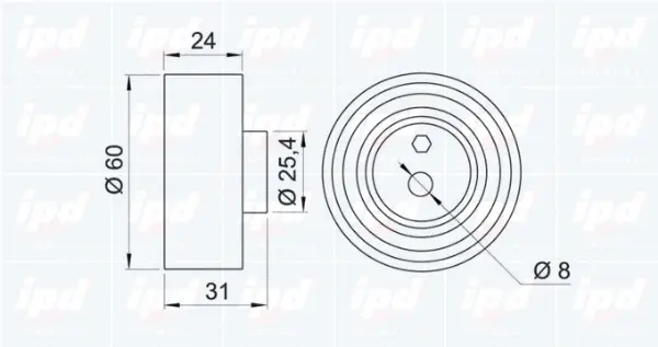 Tensioner Pulley, timing belt