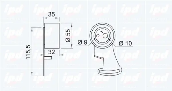 Tensioner Pulley, timing belt