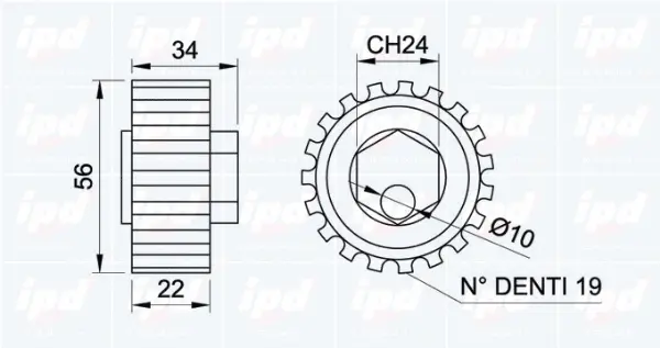 Tensioner Pulley, timing belt